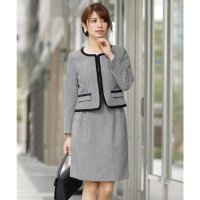 PourVous/プールヴー PourVous 2点セット ノーカラースカートスーツ 入学式（入園式）・卒業式（卒園式）・セレモニー対応フォーマルママスーツ/501195275