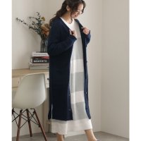 PourVous/プールヴー PourVous ルームニットマキシ丈カーディガン/504553858