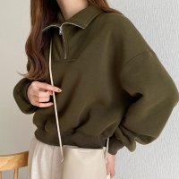 callautia/カラウティア callautia callautia ハーフジップショート丈スウェット/505068335