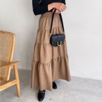 FILLOU/フィルー FILLOU FILLOU ふくれジャガードティアードスカート/505476891