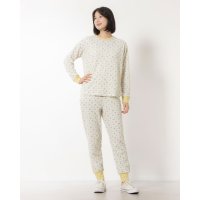 JEMORGAN/ジェーイーモーガン JEMORGAN HANA柄ワッフルリラクシング3Pセット ロンT/ロングパンツ/巾着 //505483797