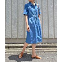 Jewelobe/ジュエローブ Jewelobe ウエストドロストデニムシャツワンピース/505525406