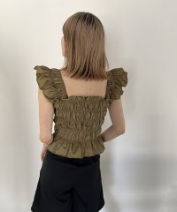Jewelobe/ジュエローブ Jewelobe ショルダーフリルシャーリングトップス/505525692