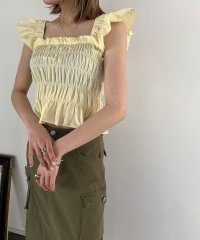 Jewelobe/ジュエローブ Jewelobe ショルダーフリルシャーリングトップス/505525692