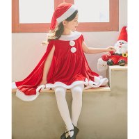 OSYAREVO/オシャレボ OSYAREVO 【ネット限定】キッズ コスプレ クリスマスサンタ ポンチョ ワンピース【返品不可商品】/505834786