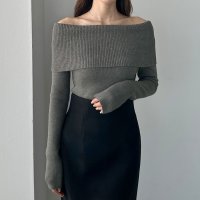 Louere/ルエレ Louere Louere ワイドオフショル長袖ニットトップス/506726654