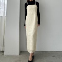 Louere/ルエレ Louere Louere フェザージャガードIラインキャミワンピース/506726661