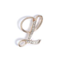 REAL STYLE/リアルスタイル REAL STYLE ブローチ ピン イニシャル 卒業式 おしゃれ 入学式 レディース アクセサリー 入園式 結婚式 アルファベット ゴールド /506886788