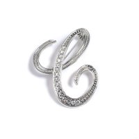 REAL STYLE/リアルスタイル REAL STYLE ブローチ ピン イニシャル 卒業式 おしゃれ 入学式 レディース アクセサリー 入園式 結婚式 アルファベット シルバー /506886789