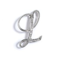 REAL STYLE/リアルスタイル REAL STYLE ブローチ ピン イニシャル 卒業式 おしゃれ 入学式 レディース アクセサリー 入園式 結婚式 アルファベット シルバー /506886789