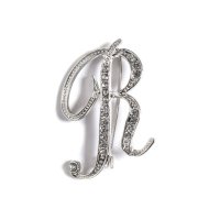 REAL STYLE/リアルスタイル REAL STYLE ブローチ ピン イニシャル 卒業式 おしゃれ 入学式 レディース アクセサリー 入園式 結婚式 アルファベット シルバー /506886789