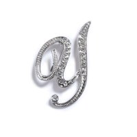 REAL STYLE/リアルスタイル REAL STYLE ブローチ ピン イニシャル 卒業式 おしゃれ 入学式 レディース アクセサリー 入園式 結婚式 アルファベット シルバー /506886789