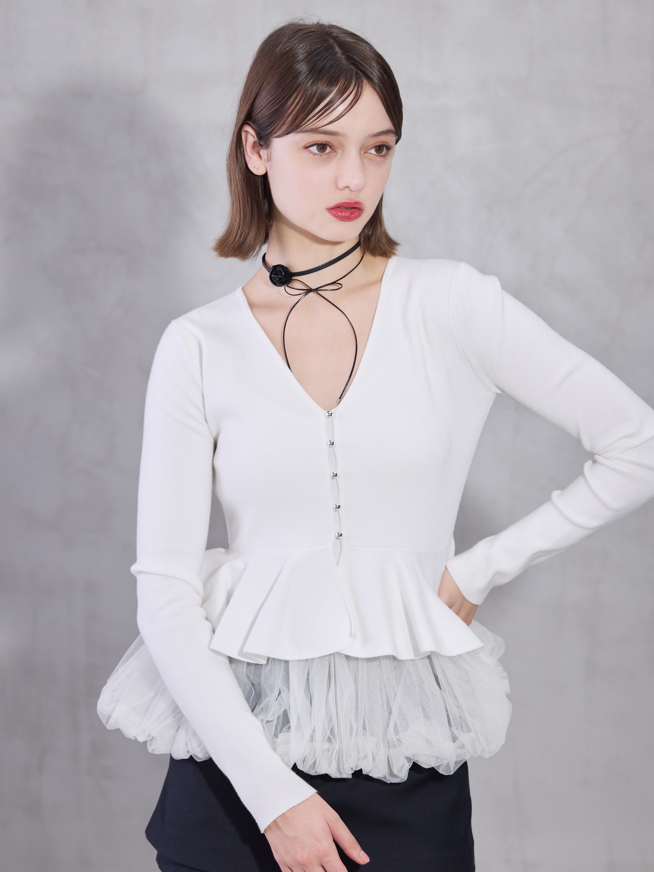 エイミーイストワール eimy istoire バルーンヘムニット
