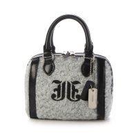 UNGRID bag/アングリッド Ungrid JJ刺繍 もこもこマイクロミニボストンバッグ(ドッグプレートチャーム付き）/506893763