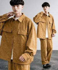 Rocky Monroe/ロッキーモンロー Rocky Monroe セットアップ コーデュロイ メンズ CPOシャツ ジャケット ワイドパンツ イージー テーパード ライトアウター オ/506894226