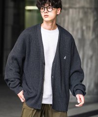 Rocky Monroe/ロッキーモンロー Rocky Monroe KANGOL カンゴール カーディガン ニット メンズ ライトアウター 畦編み ロゴ刺繍 ワンポイント オーバーサイ/506894241