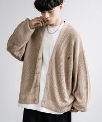 Rocky Monroe/ロッキーモンロー Rocky Monroe KANGOL カンゴール カーディガン ニット メンズ ライトアウター 畦編み ロゴ刺繍 ワンポイント オーバーサイ/506894241