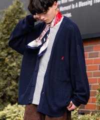 Rocky Monroe/ロッキーモンロー Rocky Monroe KANGOL カンゴール カーディガン ニット メンズ ライトアウター 畦編み ロゴ刺繍 ワンポイント オーバーサイ/506894241