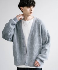 Rocky Monroe/ロッキーモンロー Rocky Monroe KANGOL カンゴール カーディガン ニット メンズ ライトアウター 畦編み ロゴ刺繍 ワンポイント オーバーサイ/506894241
