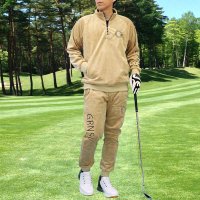 TopIsm/トップイズム TopIsm ゴルフウェア メンズ 上下セットアップ GIORNO SEVEN ジョルノセブン シャギーボアフリース ハーフジップトレーナー トッ/506899500