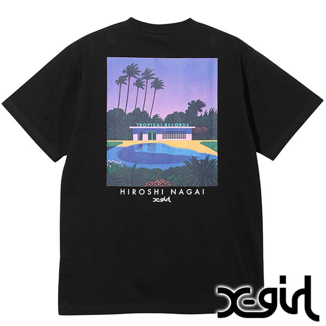 X-girl × HIROSHI NAGAI Tシャツ エックスガール X－girl X－girl x HIROSHI NAGAI S/S TEE WHITE