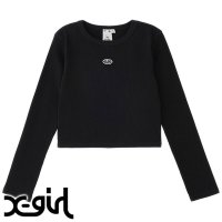 X-girl/エックスガール X－girl OVAL LOGO L/S TOP BROWN [105243013022]/506909176