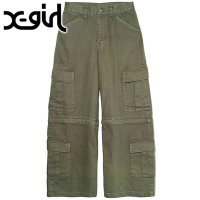 X-girl/エックスガール X－girl 2WAY CARGO PANTS OLIVE [105243031014]/506909182
