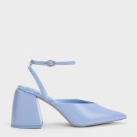 CHARLES & KEITH/チャンキーヒール ポインテッドトゥパンプス/507175902