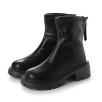 STYLEBLOCK/スタイルブロック STYLEBLOCK バックファスナー付き太ヒールショートブーツ/507187548
