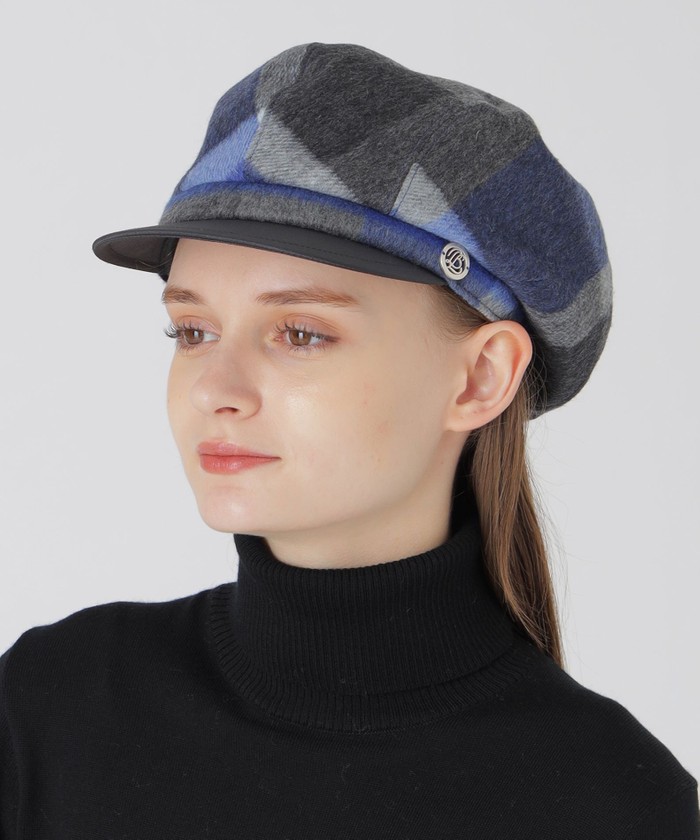 人気ブラドン セール 21%OFF】クレストブリッジチェックシャギーキャスケット 帽子