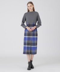 BLUE LABEL CRESTBRIDGE/クレストブリッジチェックブライト起毛コンビドレス/507199456