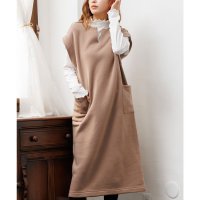 mili an deni/ミリアンデニ mili an deni 抗菌防臭加工裏起毛キーネックジャンスカ/507426979