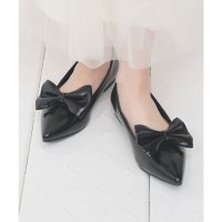 Honeys/ハニーズ Honeys 2wayリボンパンプス 靴 シューズ パンプス ローヒール リボン 合皮 フェミニン オールシーズン 黒 レディース/507509465