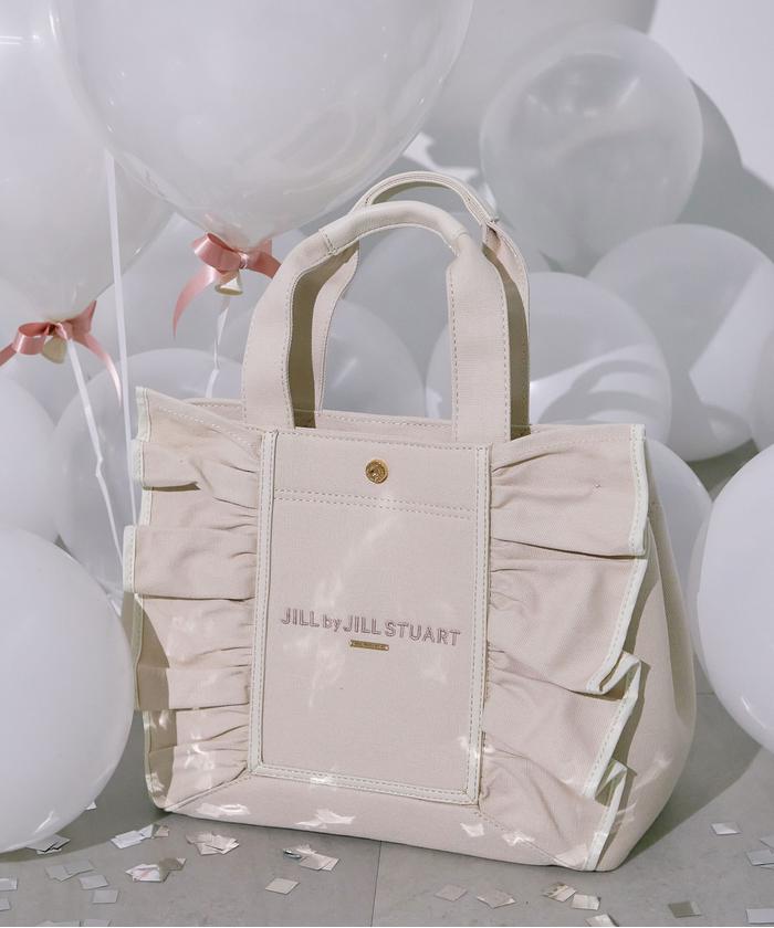 新品タグ付　JILL by JILL STUART フレームフリルトートバッグ フレームフリルトート大(507510988) | ジル バイ ジル