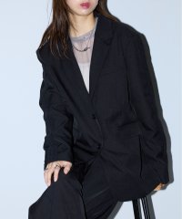 MAISON BREEZE reveur/メゾンブリーズレヴール MAISON BREEZE reveur サイドレース テーラードジャケット セットアップ可 オーバーサイズ ライトアウター 長袖/507512893