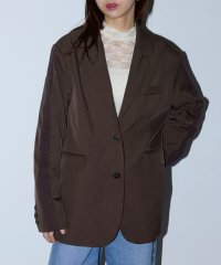 MAISON BREEZE reveur/メゾンブリーズレヴール MAISON BREEZE reveur サイドレース テーラードジャケット セットアップ可 オーバーサイズ ライトアウター 長袖/507512893