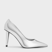 CHARLES & KEITH/コーンヒール ポインテッドトゥパンプス/507514767