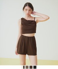 SEA DRESS/ショートパンツ付タックビキニ/セット水着/507515146