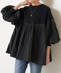 BEARDSLEY/ニットコンビプリーツプルオーバー/507515957