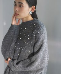 VIS/ビジュー付きニットワンピース/507515990