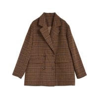 Re:EDIT/リエディ Re:EDIT [2024－25 WINTER COLLECTION]ウール混チェックor無地ミドルコート/507516772