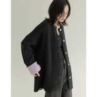 Re:EDIT/バイカラー金釦起毛ニットコート/507516775