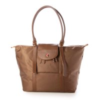 perche/ペルケ perche ナイロン×牛革かぶせジェムストーントートバッグ/507516884