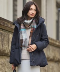 J.PRESS LADIES/【洗える】ポリエステルハウンドトゥース ショート ダウンコート/507517135
