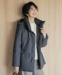 J.PRESS LADIES/【洗える】ポリエステルハウンドトゥース ショート ダウンコート/507517135