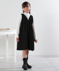 SHOO・LA・RUE(Kids) /【洗える/110－140cm】着るだけでコーデが決まる ジャカード ドッキングワンピース/507517284