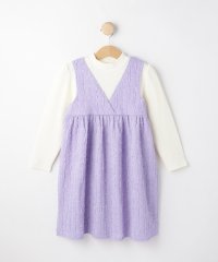 SHOO・LA・RUE(Kids) /【洗える/110－140cm】着るだけでコーデが決まる ジャカード ドッキングワンピース/507517284