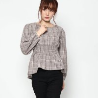 STYLEBLOCK/スタイルブロック STYLEBLOCK 先染めビッググレンチェックシャーリングブラウス/501352187