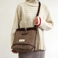 MINNETONKA/ミネトンカ MINNETONKA スエード× ボアトートショルダーバッグ suede－boa－shoulder－ivo/506883971