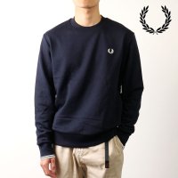 FRED PERRY/フレッドペリー FRED PERRY CREW NECK SWEATSHIRT OATMEAL/WHISKY－BROWN [M7535－W69]/506899253